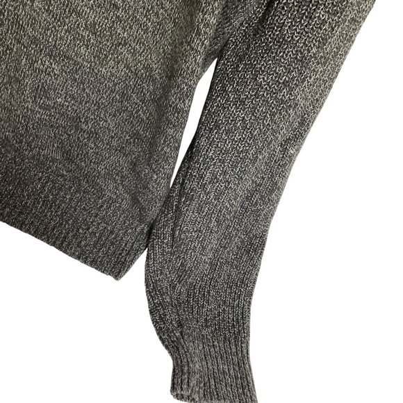IZOD‎ Mens Quarter-Zip Sweater M Gray Cotton Blend Knit Casual Classic - Picture 5 of 9